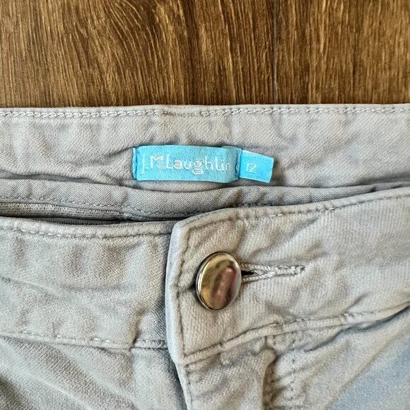 J.McLaughlin Gray Corduroy and Stretch Velvet Pants Bundle Sz 12 - Picture 9 of 14